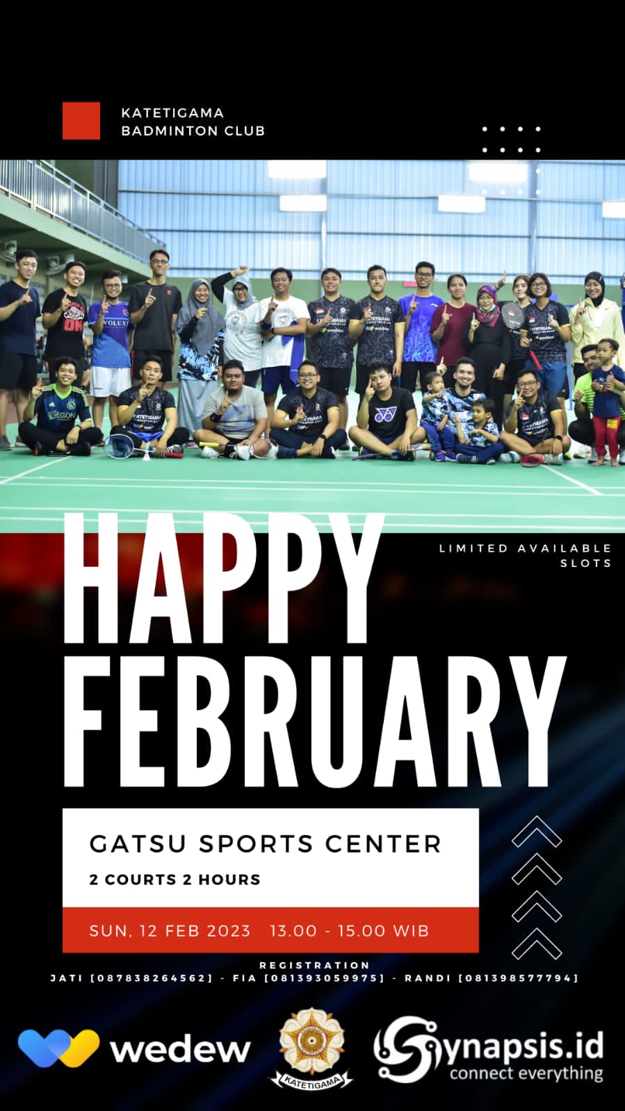 Badminton Happy Februari