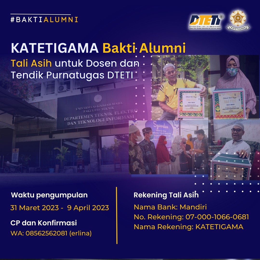 Bakti Alumni Tali Asih untuk Dosen dan Tendik Purnatugas DTETI