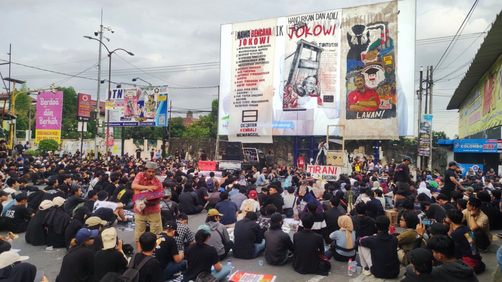 Aksi Protes Mahasiswa Yogyakarta