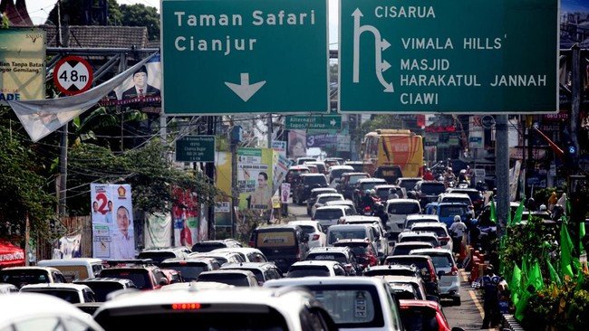 Macet di Kawasan Tempat Wisata