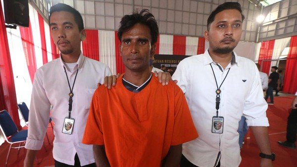 Tersangka Pelaku Penyelundupan Pengungsi Rohingya