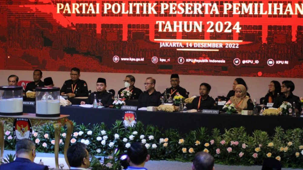 KPU Resmikan Nomor Peserta Pemilu 2024