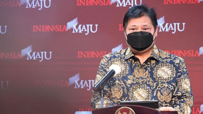 Menko Perekonomian Airlangga Hartarto : Kasus Covid-19 Masih Relatif Terkendali per Senin Kemarin