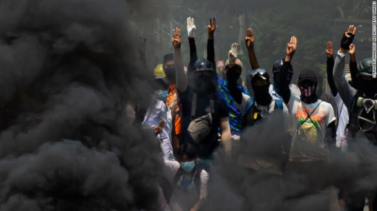 114 Orang Tewas Ketika Mengikuti Demo di Myanmar pada Hari Sabtu Kemarin