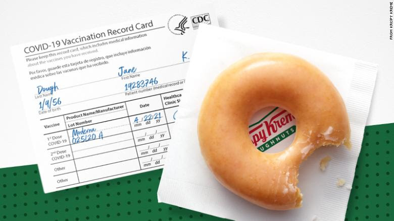 Donat Gratis Hingga Akhir Tahun Bagi yang Sudah Melakukan Vaksinasi Covid-19
