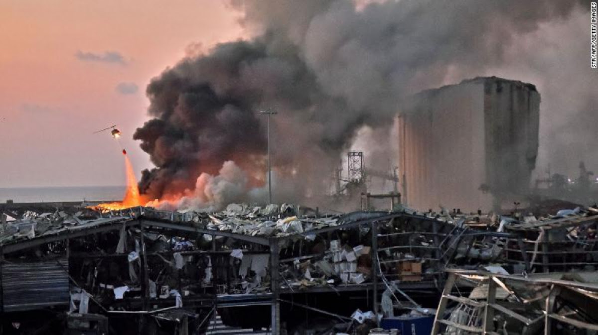 Ledakan Di Gudang Bahan Kimia Lebanon