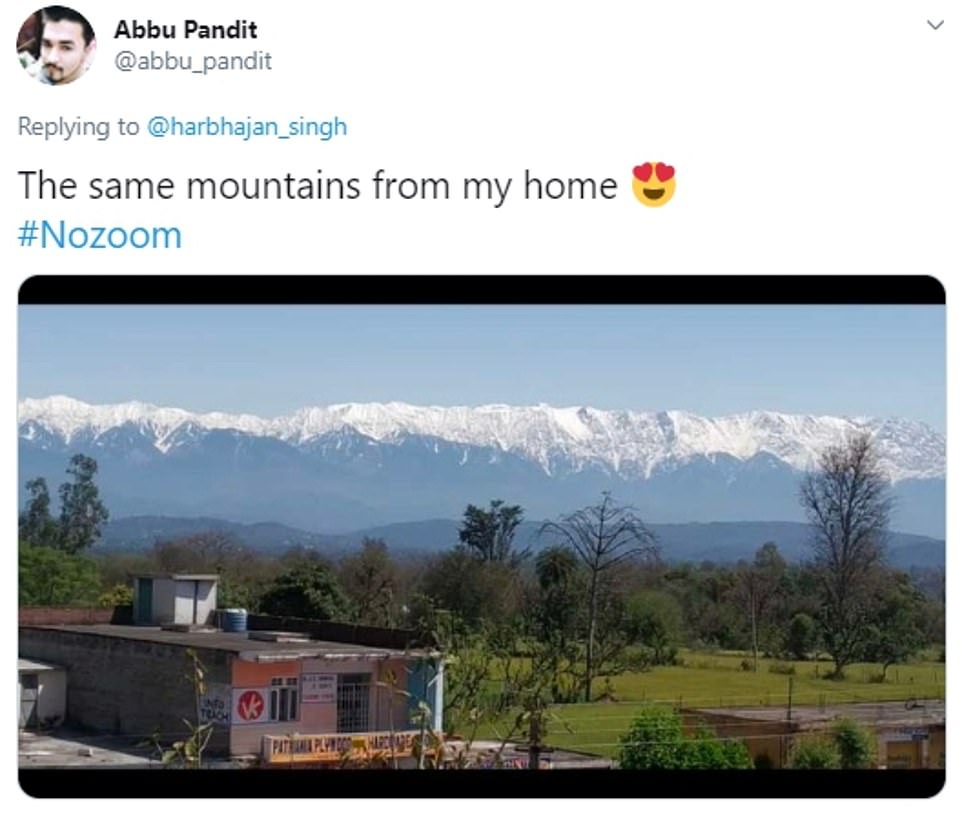 Himalaya Terlihat di India