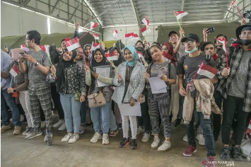 Sebanyak 238 WNI Pulang ke Daerah Masing-masing Setelah Menjalani Observasi di Natuna Kepulauan Riau