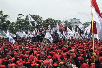 Demo Buruh, Peluncuran Rudal Korut, KPU, Data Bencana 2019, Jokowi