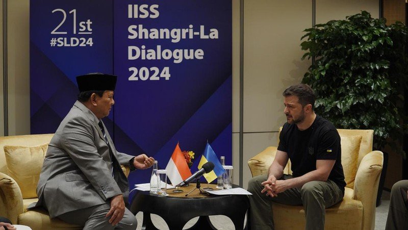 Pertemuan Prabowo dan Zelensky