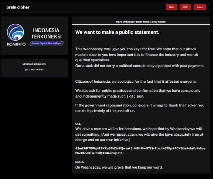 Hacker PDN Buka Akses Data Gratis