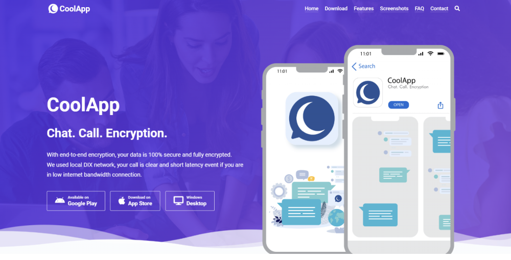 CoolApp Aplikasi Messaging di Kamboja