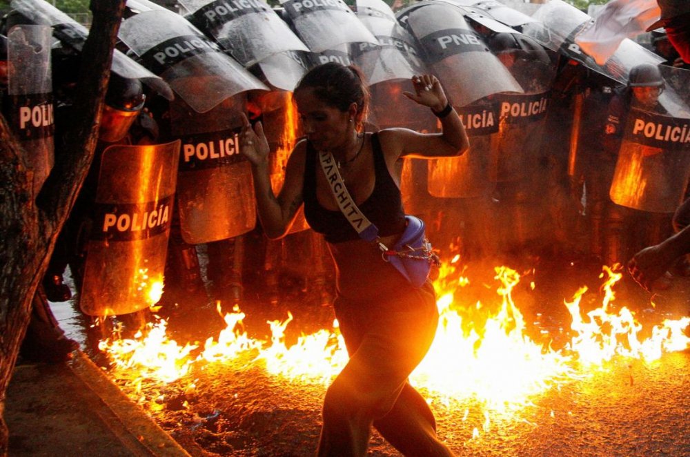 Aksi Protes Hasil Pemilu di Venezuela