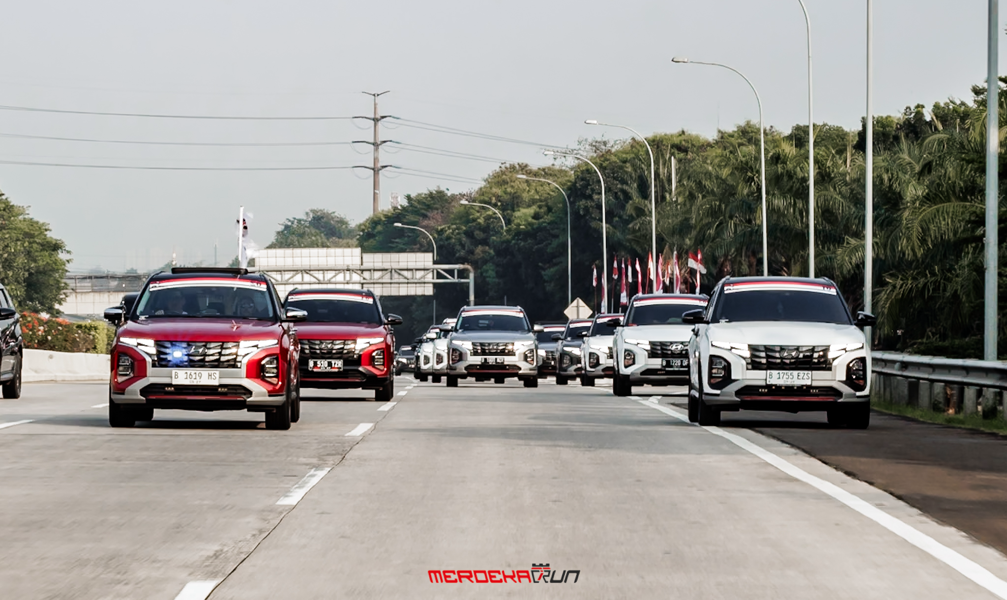 Sambut HUT RI Ke-79, Komunitas Indonesia Creta Owners Club (Creta ID) menggelar touring Merdeka Run 2024