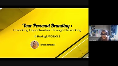 Fanni Irsanti Bahas Personal Branding dan Networking dalam Mentoring Beasiswa Satoelole