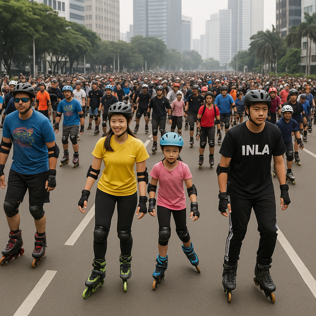 Komunitas Inline Skate Jakarta Semakin Ramai, Ribuan Skater Padati CFD Sudirman